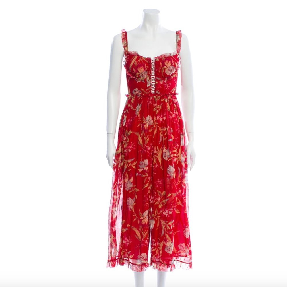 ZIMMERMANN Sleeveless Silk Jumpsuit - Picture 1 of 3